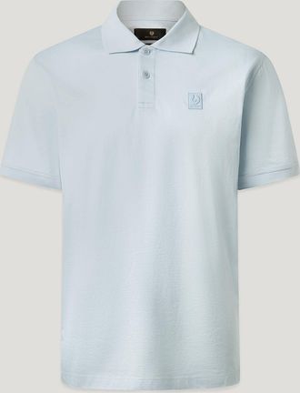 Belstaff Polo Steel Uomo Jersey Di Cotone Celeste 2xl