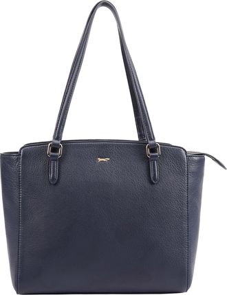 Paul Costelloe Womens Matina Shoulder Bag - Navy Leather - One Size