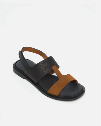 Coclico Womens Runaway Sandal In Russet/ Black