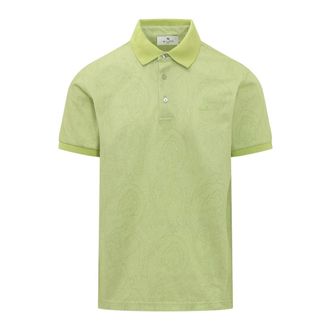 Etro Polo Roma - male - Etro - Polo Shirts - Green - M - Tops
