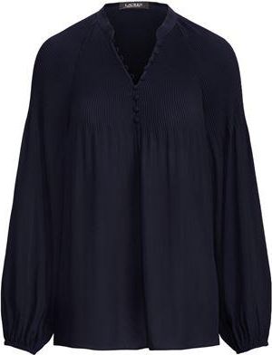 Ralph Lauren PLEATED GEORGETTE BLOUSE