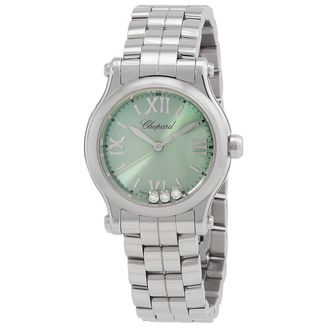 Chopard Happy Sport Quartz Green Dial Ladies Watch 278590-3013
