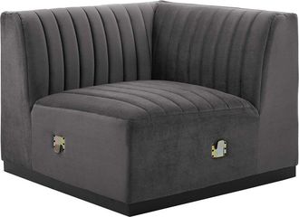ModWay Conjure Channel Tufted Performance Velvet Right Corner Chair