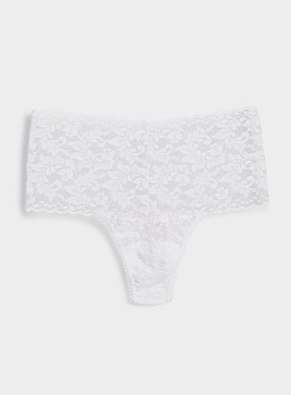 Hanky Panky Womens Stretch lace high-waist thong Nylon