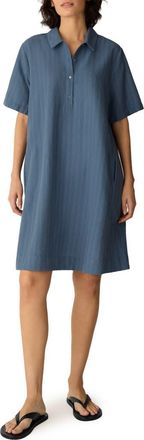 Eileen Fisher Classic Collar Shirtdress in Cold Spring at Nordstrom, Size X-Small