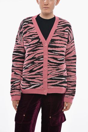 Stella McCartney Cardigan a Fantasia Animalier con Scollo a V Stella McCartney