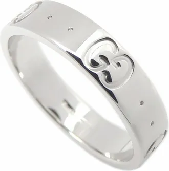 Gucci Icon White Gold (18K) Band Ring (Pre-Owned)