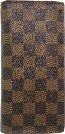 Louis Vuitton Brown Damier Canvas Long Wallet (Bi-Fold) (Pre-Owned)