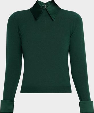 Alice & Olivia Porla Collared Sweater