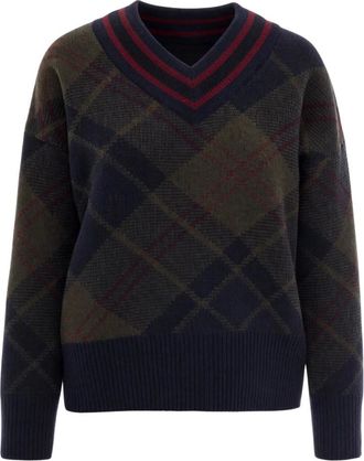 Barbour V-neck Knitwear - female - Barbour - V-neck Knitwear - Multicolor - XS - Knitwear