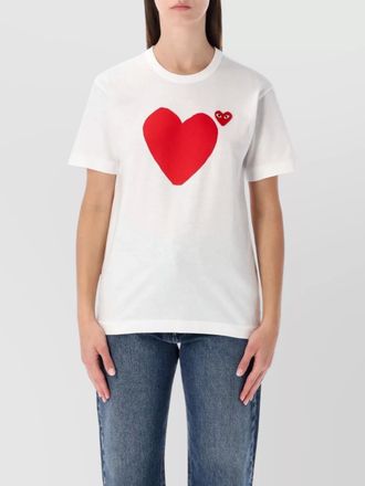 Comme Des Gar&ccedil;ons cotton printed short-sleeve t-shirt