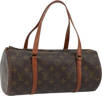 Louis Vuitton Papillon Handbag Monogram Canvas Brown Canvas Handbag (Pre-Owned)