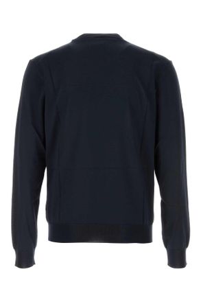 Prada Mens Blue Silk Sweater Bleu Exterior: Recycled Maglieria