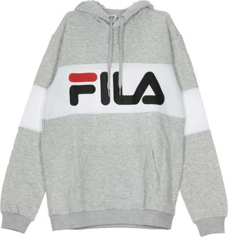 Fila Geblokkeerde Hoodie Lichtgrijs - Heren - Hoodies - Grijs - L - Hoodies & sweatvesten