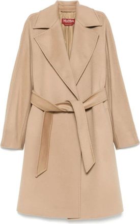 Max Mara Jassen, Dames, Beige, 3Xs, Dravenna Jas