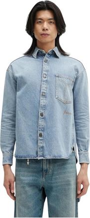 Fiorucci Denim Shirts - Heren - Spijkeroverhemden - Blauw - L - Denim - Overhemden