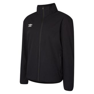 Umbro Boys Childrens/Kids Club Essential Bonded Jacket (Black/White) - Size 11-12Y