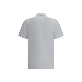 Moose Knuckles Mens White Cotton Polo Shirt