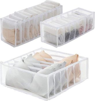 OEM Organizador De Cajones Para Ropa Interior Y Calcetines - Cajas De Almacenamiento De Armario Con Compartimentos Y Gran Capacidad