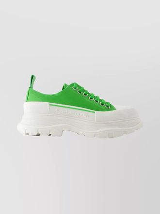 Alexander McQueen tread slick low-top sneakers smooth lambskin