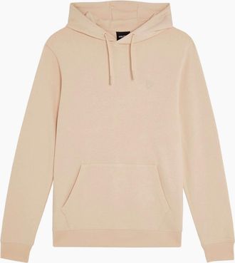 Lyle & Scott Mens Lyle & Scott Pink Superfine Pullover Hoodie - Tan - Size: 38
