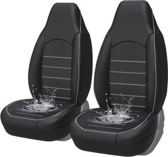 OEM Fundas De Asiento Universales - Piel Sint&eacute;tica - Gris