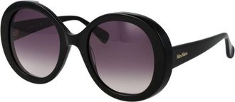 Max Mara Black Acetate Womens Sunglasses