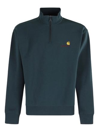 Carhartt Work in Progress half-zip sweatshirt - men - Polyester/Cotton - M - DEEP LAGOON