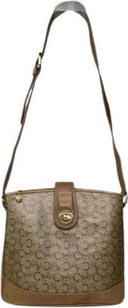 Celine Pre-owned Vintage Cross Body Bag - Dames - Vintage Schoudertas - Bruin - ONE Size - Leer - Vintage