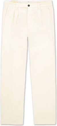 Fortela Pences Corduroy Pleated Trousers in White at Nordstrom, Size 36 Eu