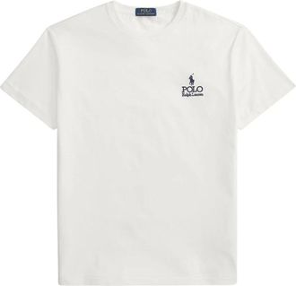 Polo Ralph Lauren T-Shirts, male, White, Size: 2XL Polo Ralph Lauren T-shirts and Polos White