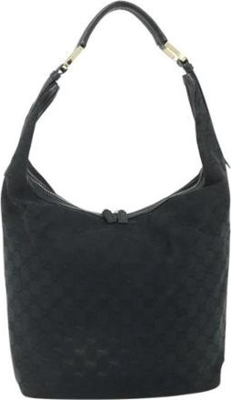 Gucci Pre-owned Vintage Schoudertas - Dames - Vintage Schoudertas - Zwart - ONE Size - Leer - Vintage