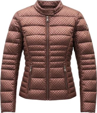 Guess New Vona Block Embos Jacket - Dames - Winterjassen - Bruin - XL - Polyester - Jassen