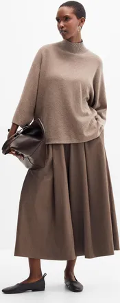Inwear Womens Box pleats gaucho pant Fit: Ultra-wide leg, ultra-high rise