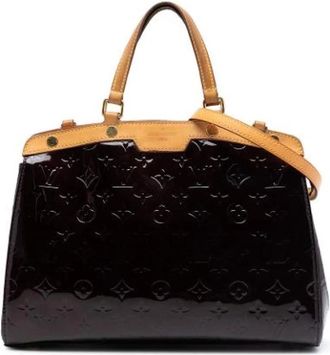 Louis Vuitton Pre-owned Brea MM - Dames - Vintage Handtas - Paars - ONE Size - Leer - Vintage