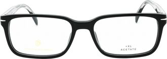 David Beckham DB1065 Acetate Rectangle Eyeglasses - Gray