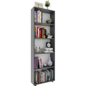 ebuy24 Ebuy24 - Estanter&iacute;a De Madera Vcm De Pie Estanter&iacute;a De Ahorro De Espacio Dimensiones Aprox. Al. 169 X An. 56 X T. 20 Cm Almacenamiento Elegante Estant