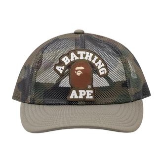A Bathing Ape 1st Camo Mesh Cap - Heren - Petten - Groen - ONE Size - Katoen - Accessoires