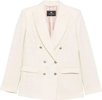 Etro Blazer met dubbele rij knopen - Beige