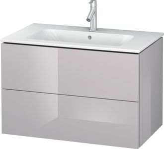 Duravit Duravit L-cube Mueble De Pared, Ancho 820mm, Profundidad 481, 2 Cajones, Se Ajusta A Las Necesidades Del Cliente. Art&iacute;culo 233683, Color: Laca Blanca 