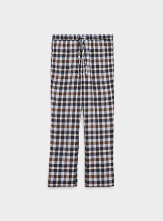 Le 31 Mens Check flannel pyjama pant Christmas Collection