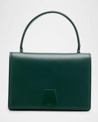 Akris Alice Small Leather Top-Handle Bag