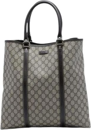 Gucci Pre-owned Vintage Tote Bag - Dames - Vintage Shopper - Beige - ONE Size - Leer - Vintage