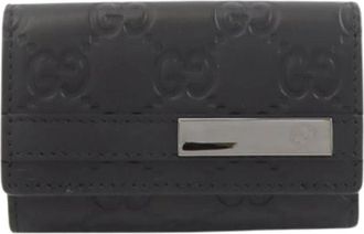Gucci Pre-owned Sleuteletui - Dames - Vintage Accessoires - Zwart - ONE Size - Leer - Vintage