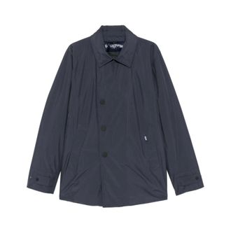 Add Jas met logo-applicatie - Heren - Jassen - Blauw - Maat: L Zijde