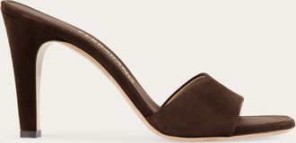 Ferragamo Women High heeled slide Brown Size 10.5