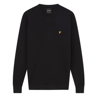 Lyle & Scott Crew Neck Sweatshirt - Heren - Sweatshirts & Hoodies - Zwart - Maat: 2XL Katoen