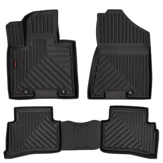 OEM Alfombrillas De Goma 3d Para Coche: Kia Sportage Iii (suv, 2010-2015) - Borde De 5 Cm