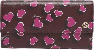 Gucci Pre-owned Leren Portemonnee - Dames - Vintage Accessoires - Veelkleurig - ONE Size - Leer - Vintage
