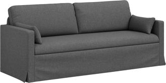 vidaXL Sof&aacute; Gris Oscuro 198 X 78 X 80 Cm Tela Vidaxl